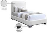Nolita Bed - Luxurious Linen Textured Fabric Design with Solid Wood Base for a Stylish Bedroom Upgrade