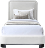 Nolita Bed - Luxurious Linen Textured Fabric Design with Solid Wood Base for a Stylish Bedroom Upgrade