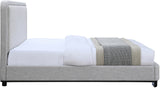 Nolita Bed - Luxurious Linen Textured Fabric Design with Solid Wood Base for a Stylish Bedroom Upgrade