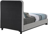 Nolita Bed - Luxurious Linen Textured Fabric Design with Solid Wood Base for a Stylish Bedroom Upgrade
