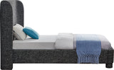 Penny Twin Bed - Elegant Upholstered Bed with Curved Headboard for Stylish Bedroom Decor Upgrade