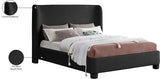 Penny King Bed - Elegant Upholstered Design with Curved Headboard for Luxurious Bedroom Makeover