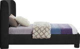 Penny Twin Bed - Elegant Upholstered Bed with Curved Headboard for Stylish Bedroom Decor Upgrade