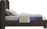 Penny Twin Bed - Elegant Upholstered Bed with Curved Headboard for Stylish Bedroom Decor Upgrade