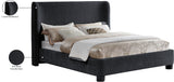 Penny King Bed - Elegant Upholstered Design with Curved Headboard for Luxurious Bedroom Makeover