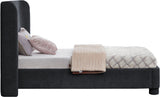 Penny Twin Bed - Elegant Upholstered Bed with Curved Headboard for Stylish Bedroom Decor Upgrade