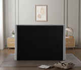 Penny Polyester Fabric Queen Bed - Elegant Curved Headboard for a Luxurious Bedroom Upgrade