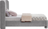 Penny Twin Bed - Elegant Upholstered Bed with Curved Headboard for Stylish Bedroom Decor Upgrade