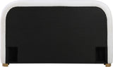Vaughn Bed – Cozy Chenille Upholstered Platform Bed with Natural Wood Base for Modern Bedrooms