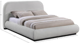Vaughn Cozy Chenille Bed with Sturdy Wood Frame for a Stylish and Inviting Bedroom Retreat