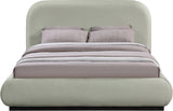 Vaughn Cozy Chenille Bed with Sturdy Wood Frame for a Stylish and Inviting Bedroom Retreat