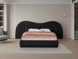 Everest Boucle Fabric Bed: Luxurious Contemporary Design with Removable Panels for Adaptable Comfort