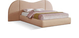 Everest Boucle Fabric Bed: Luxurious Contemporary Design with Removable Panels for Adaptable Comfort