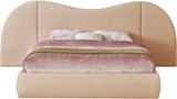 Everest Boucle Fabric Bed: Luxurious Contemporary Design with Removable Panels for Adaptable Comfort