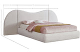 Everest Boucle Fabric Bed: Luxurious Contemporary Design with Removable Panels for Adaptable Comfort