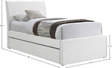 Myles Twin Trundle Bed - Stylish Contemporary Design with Durable Upholstery and Versatile Use