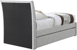 Myles Twin Trundle Bed - Stylish Contemporary Design with Durable Upholstery and Versatile Use