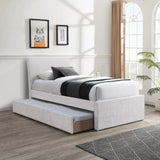 Myles Twin Trundle Bed - Stylish Contemporary Design with Durable Upholstery and Versatile Use