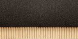 Rigby Art Deco King Bed in Rich Black Boucle Fabric with Fluted Base - Stylish & Modern Design