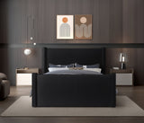 Elias Velvet Queen Bed – Stylish Modern Design with Solid Wood Frame for Ultimate Bedroom Elegance