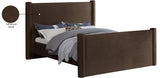 Elias Velvet Full Bed - Stylish Contemporary Design with Solid Wood Frame for Timeless Elegance