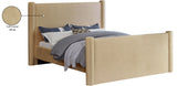 Elias Velvet Queen Bed – Stylish Modern Design with Solid Wood Frame for Ultimate Bedroom Elegance