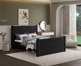 Elias Velvet King Bed – Elegant Contemporary Design with Solid Wood Frame for Modern Bedrooms Decor