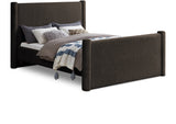 Elias Velvet Full Bed - Stylish Contemporary Design with Solid Wood Frame for Timeless Elegance