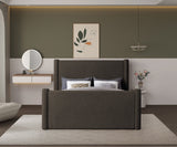 Elias Velvet Full Bed - Stylish Contemporary Design with Solid Wood Frame for Timeless Elegance