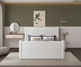 Elias Velvet Full Bed - Stylish Contemporary Design with Solid Wood Frame for Timeless Elegance
