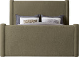 Elias Velvet King Bed – Elegant Contemporary Design with Solid Wood Frame for Modern Bedrooms Decor