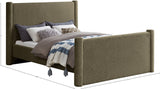 Elias Velvet Queen Bed – Stylish Modern Design with Solid Wood Frame for Ultimate Bedroom Elegance