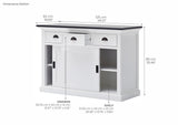 Halifax Contrast Buffet with Sliding Doors