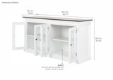 Halifax Accent Display Buffet with 4 Glass Doors