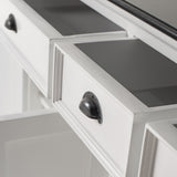 Halifax Contrast Large Buffet 5 Doors 3 Drawers 71''
