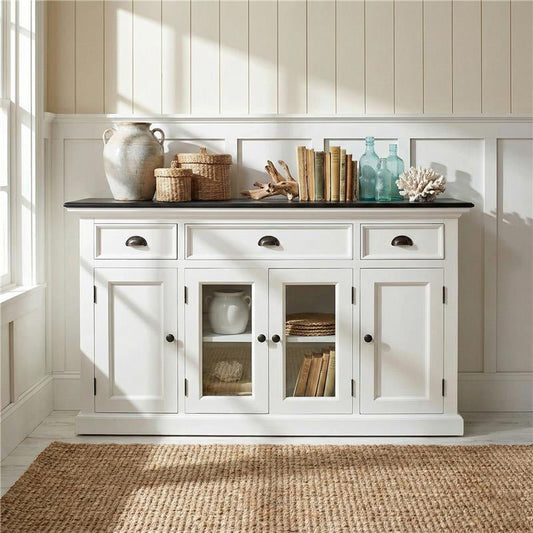 Halifax Contrast Buffet with 4 Doors 3 Drawers