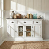 Halifax Contrast Buffet with 4 Doors 3 Drawers