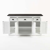 Halifax Contrast Buffet with 4 Doors 3 Drawers