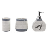 Feather Design 3PC Countertop Bathroom Set, 4 MOQ