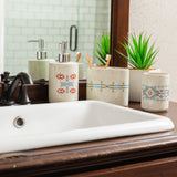 Spirit Valley Ceramic 3PC Countertop Bathroom Set, 4 MOQ
