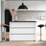 Fendi Kitchen Island with Spacious Countertop, Open Lower Shelves, Storage Cabinet and Versatile Multi-Use Design for Meal Preparation, Coffee Station Organization, Modern Home Convenience
