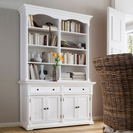 Provence Hutch Cabinet with 8 Shelves
