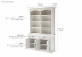 Provence Hutch Cabinet with 8 Shelves