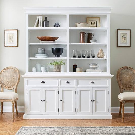 Halifax Hutch Bookcase 5 Doors 3 Drawers