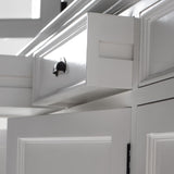 Halifax Buffet Hutch Unit with 4 Glass Doors