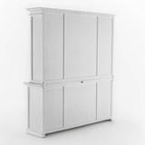 Halifax Buffet Hutch Unit with 4 Glass Doors