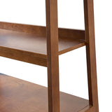Andre 76"H x 36"W Solid Wood Ladder Bookcase