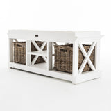 Halifax Bench & Basket Set