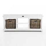 Halifax Bench & Basket Set