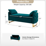 Angelo Upholstered Flip Top Storage Bench